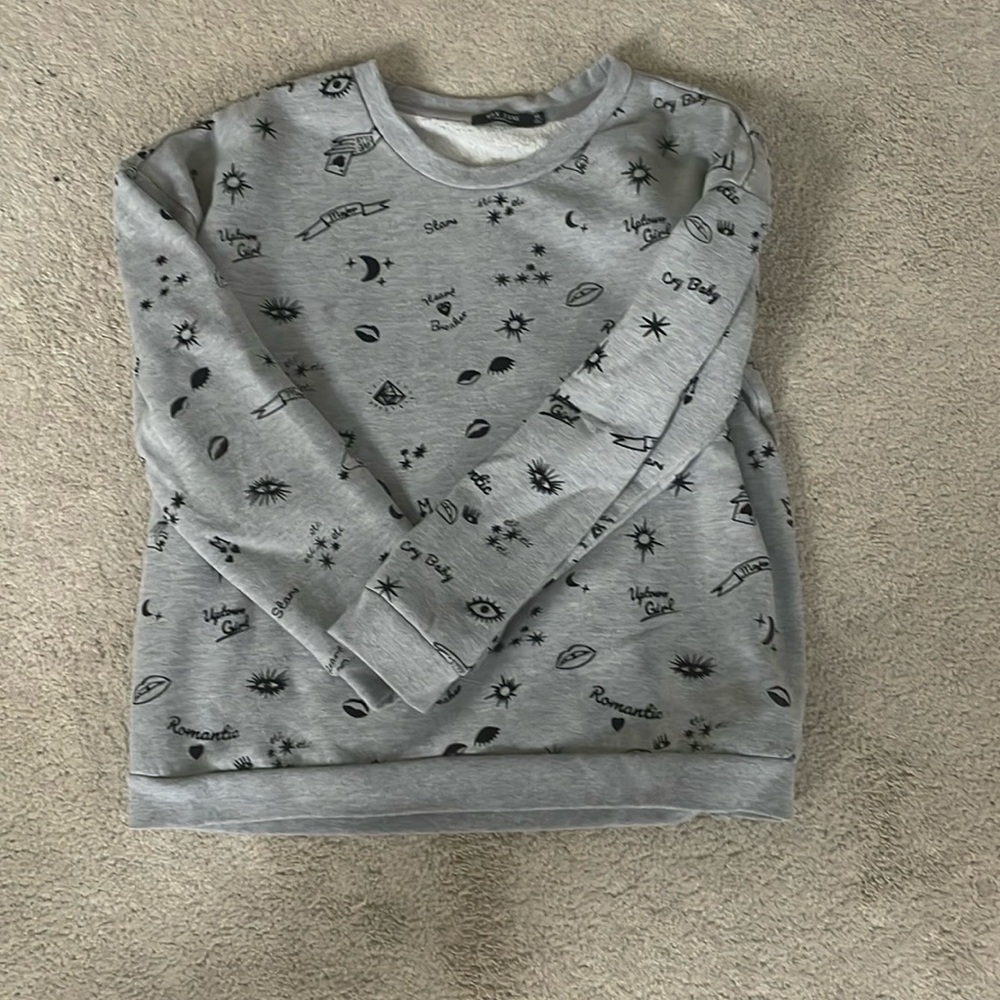 Max Jeans Crew Neck Hoodie Size Medium